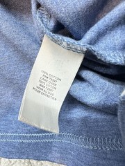 Raffi Shirt Mens 2XL Blue Trim V Neck Tee 100% Cotton Soft Lightweight