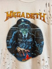 T-shirt white Megadeth unisex size XXL Catton