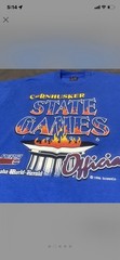 Fruit of the Loom 1990s Cornhusker State Games Omaha Blue Graphic Tee Men’s XL