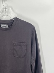 Pact Mens Gray Long Sleeve Pocket Tee Sz M Sustainable Gorpore Minimalist