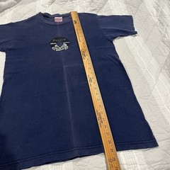 Vintage 90s FUCT 60mm Blitzkriegs Tshirt Medium Navy Blue Faded Skate Streetwear