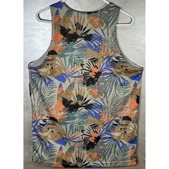 Pro Player Mens Reversible Athletic Tank Top Jersey Floral Gray Size L NWT