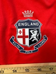 RLX Polo Sport Ralph Lauren England National Team Jersey Tee #8 Red Size Large