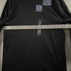 Croft & Barrow Mens Shirt Black Size Medium Turtleneck Easy Care Cotton Blend