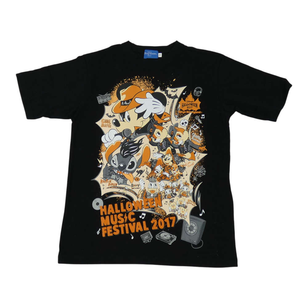 Tokyo Disney T Shirt Mens S Black Halloween Music 2017 Band Japan Resort