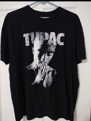 Tupac Shakur Men’s Size Large Praying Hands 90s Hip Hop Rap Tee 2Pac T Shirt