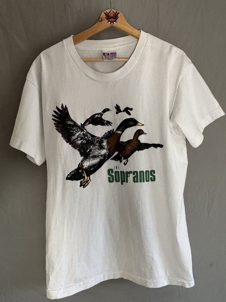 The Sopranos HBO Ducks Quote T Shirt Large Bayside USA 2002 Tony Soprano
