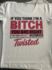 White Or Black Female Graphic T Shirt