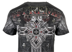 Xtreme Couture By Affliction Men’s T-Shirt Battledome Biker Cross
