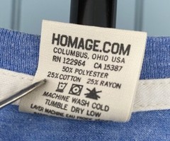Homage Philadelphia Union Mens Shirt XL Blue Cotton Blend MLS Join or Die