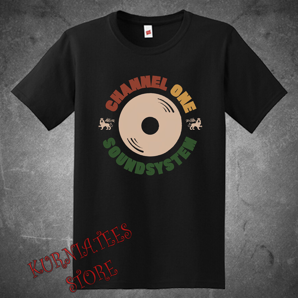 Channel One Sound System Men’s Black T-Shirt Size S to 5XL
