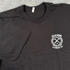 DIXXON Flannel Co. T-Shirt XL Black Sturgis SD Sketchy White Crest Tee NWT Men’s
