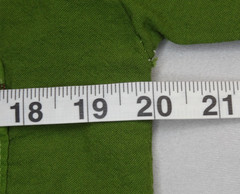Artisanal Guatemalan Colorful Trim Shirt Green Cotton Mayan Men’s M / Women’s L