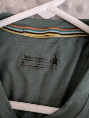 Smartwool Merino Wool T Shirt Men’s Medium Green Baselayer Short Sleeve Crew