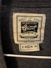 Beautiful Giant Garments Men’s Shirt Size Large Grey With Tribal Pocket