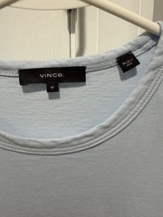 Vince Men’s Short Sleeve T Shirt-Blue-Size M