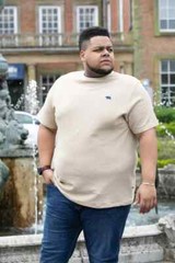 D555 Duke Big Mens Stone Waffle Textured T-Shirt 2XL 3XL 4XL 5XL 6XL (601614)
