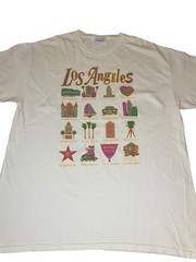 Los Angeles Tee Men’s L City Streetwear California 90s Y2K Unisex LA Travel