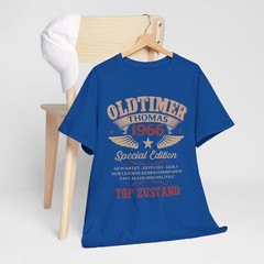60th Birthday Gift for Men – Personalized Vintage Car T-Shirt – Year of Manufact