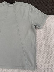 KITH Garment Dyed Paneled Tee T Shirt Light Indigo Blue Size XL SS20 Cotton