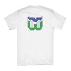 Hartford Whalers classic t-shirt triblend vintage old time hockey left chest W