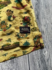 Vintage Von Dutch Yellow Big Logo T-shirt Men’s Size L