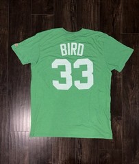 Rare Homage LARRY BIRD Player Tee Mens XL Shirt Boston Celtics