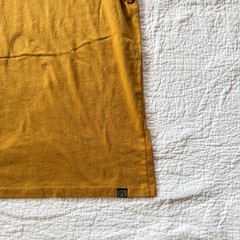 Casa Moda Couture Mustard Yellow Greek Geometric Stripe Pattern T-Shirt Mens 2XL