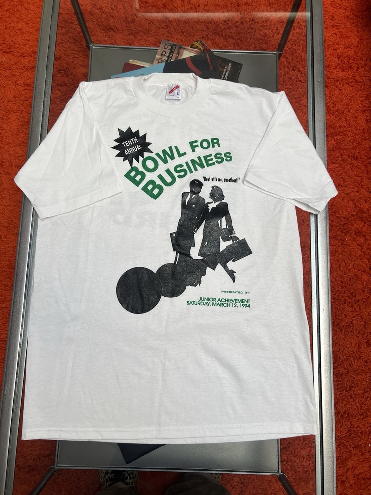 Single Stitch Dead Stock Vintage Jerzees Brand Graphic T-Shirt From 1994