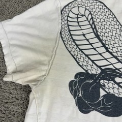 Marc Ecko Shirt Mens Extra Large White Gray Snake Reversible Print READ