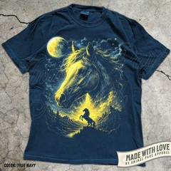 Horse Moonlight Western Cowboy Comfort Tee