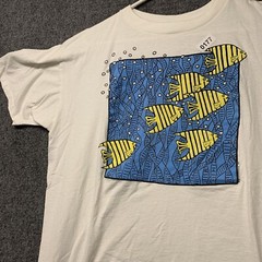Vintage Aquatic T-shirt Adult Size Extra Large White Short Sleeve Men’s 80s