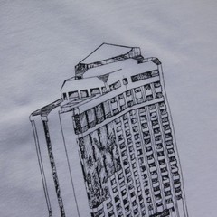 Four Seasons Hotel Singapore T Shirt Est~M VTG SINGLE STITCH Architecture Tee