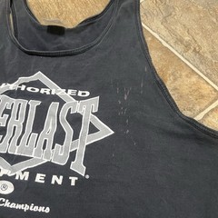 VINTAGE Everlast Boxing T-Shirt Mens Size L Black Stringer Muscle Tee 90s