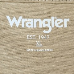Wrangler Shirt Mens Extra Large Beige Graphic Tee An American Legend Est 1947