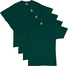 Hanes Crew neck T-Shirt 4-Pack ComfortSoft 100% Cotton Heavyweight Tee Plain