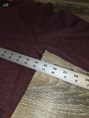 NWT Gerry Men’s Long Sleeve Crew Sweater Size XL Red Maroon