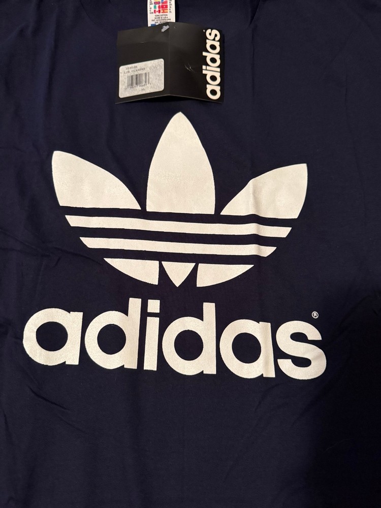 VTG Adidas Originals w/tags!! XL Trefoil Long Sleeve, Deadstock, Made in USA
