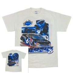 Vintage NASCAR Checkered Flag Sports MARK MARTIN No. 6 VIAGRA (Medium) T-Shirt