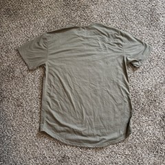 Men’s BYLT Premium Basics Drop Cut Short Sleeve T-shirt Dark Olive Size XL