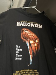Halloween John Carpenter Halloween Movie Graphic Tee Black Crew Neck XL