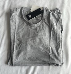 Adidas Fresh Short Sleeve Shirt Mens Tee Logo Back Gray X-Large New tags In Bag