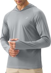 Men’s UPF 50+ Sun Protection Hoodie – Long Sleeve Fishing & Hiking Shirt