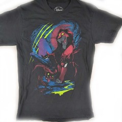 Disney The Lion King Scar Shenzi Banzai Ed Black T-Shirt Size Medium 36