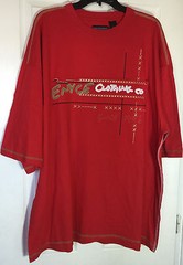 Men Big men 3x Tee shirt short sleeve urban with applique and prints NWT