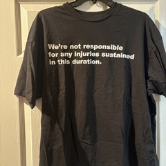 Asap Rocky Injured Generation”Not Responsible” Tour Shirt Double Sided Sz XL