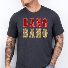 BANG BANG | San Francisco Football Soft Ring Spun Pre-Shrunk Cotton T-Shirt
