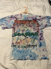 Metallica Vintage Shirt 1994 Tour Danzig Suicidal Tendencies L Tie-dye Tee