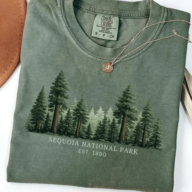 Sequoia National Park Comfort Tee Shirt Nature Outdoors Hiking Camping Gift