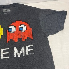 Pac-Man Bite Me Gray Stressed XL T-Shirt C-Life Group Ltd.Mexico